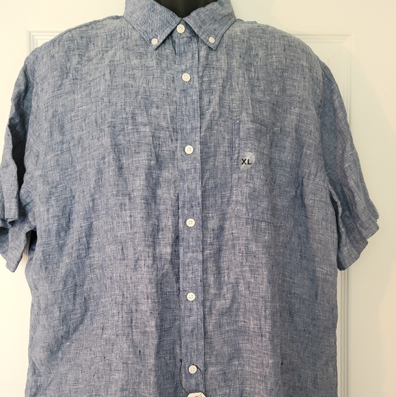 Nautica Linen Short Sleeve Shirt - Picture 5 of 10